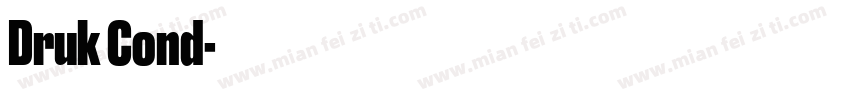 Druk Cond字体转换